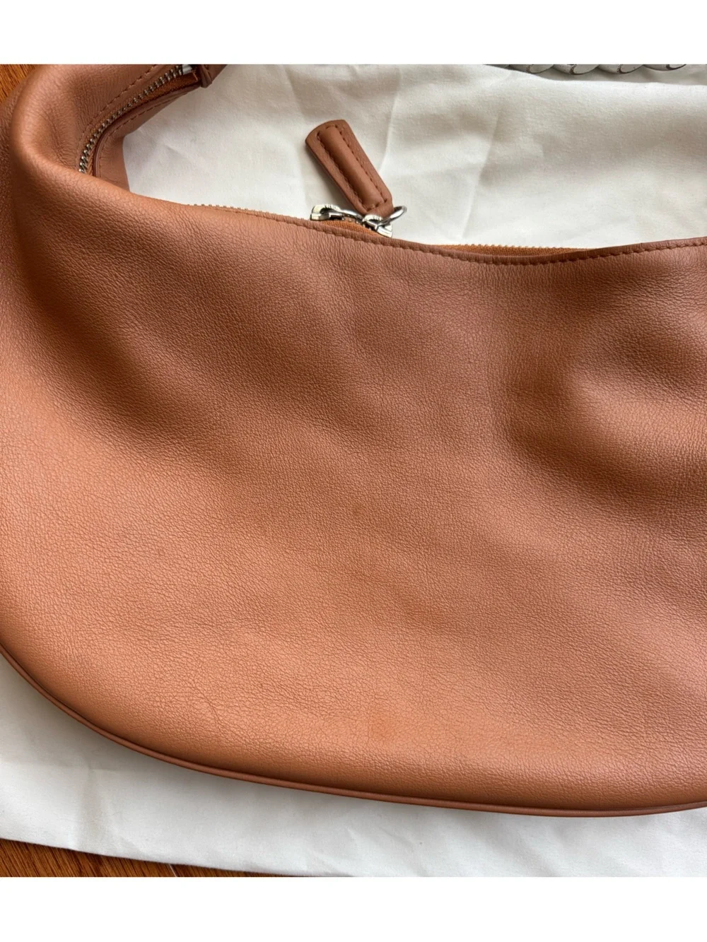 STAUD Sasha Chain Hobo Bag Tawny